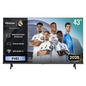 Hisense 43A4KKEN 43" FHD Vidaa OS Smart TV, Black (2YRS WRTY)